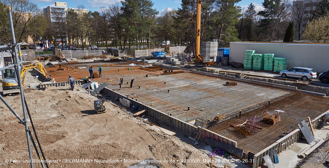 28.03.2023 - Baustelle Haus für Kinder in Neuperlach